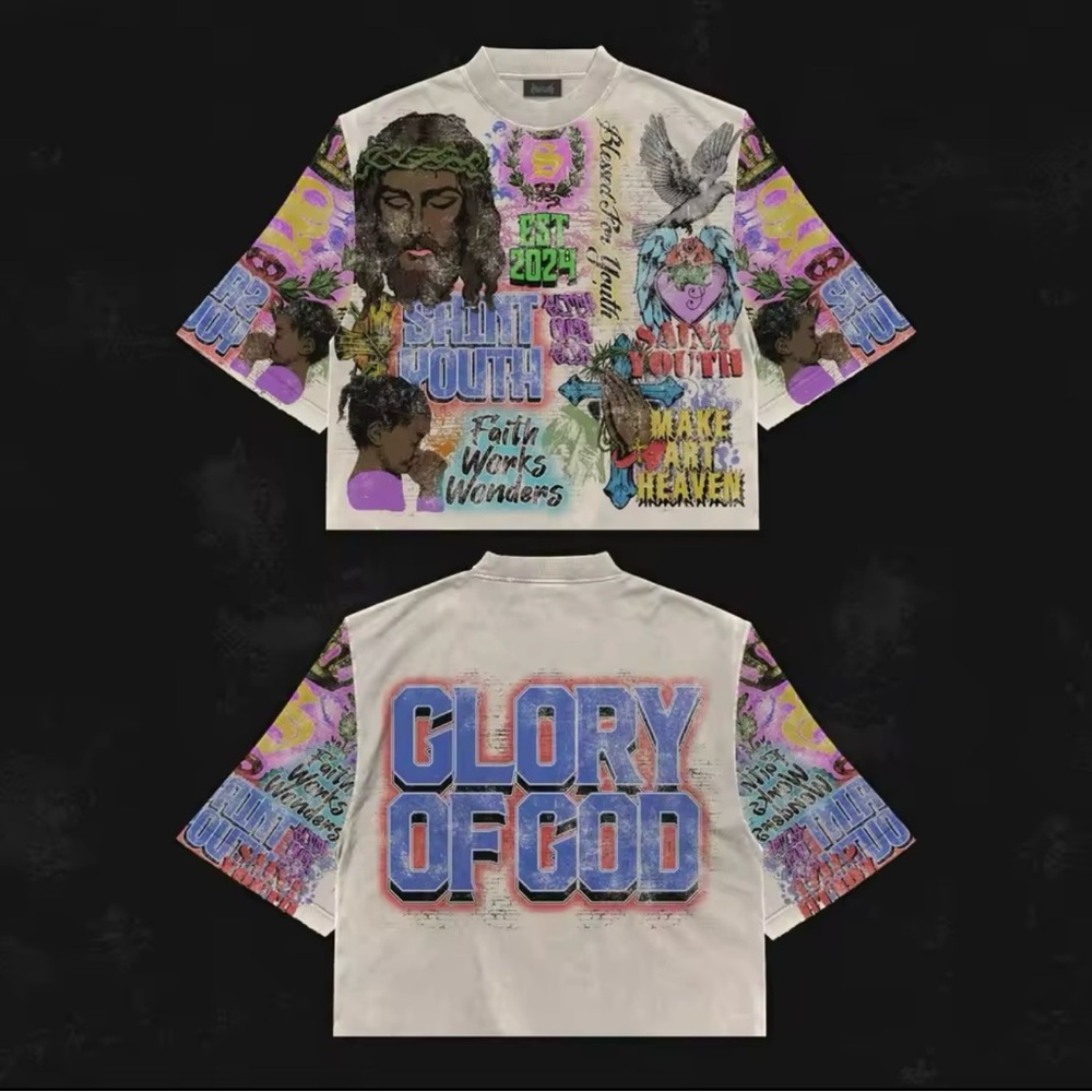 Oversized “Glory of God” Tee